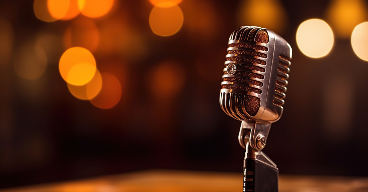 Vintage Microphone from 1950s for finding your voice